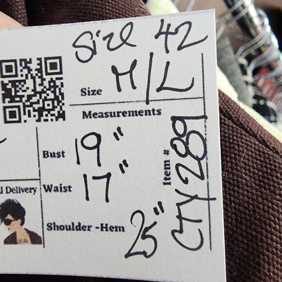 Solola Brown Cotton Zip Up Jacket Size M/L - Picture 9 of 9